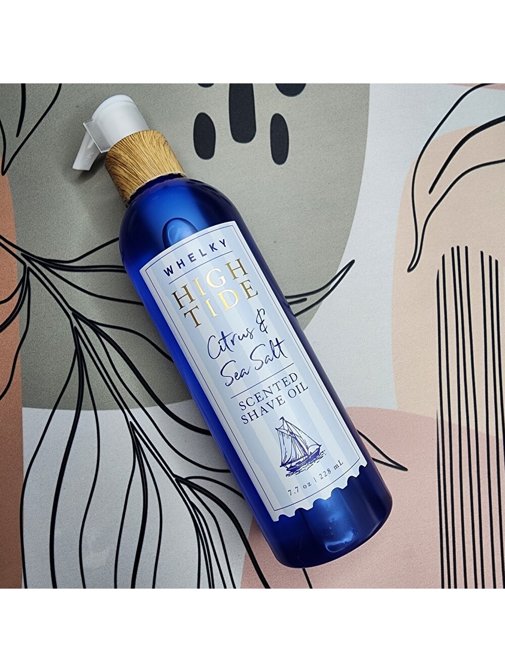 Whelky High Tide Citrus & Sea Salt Scented Shave Oil 7.7 oz